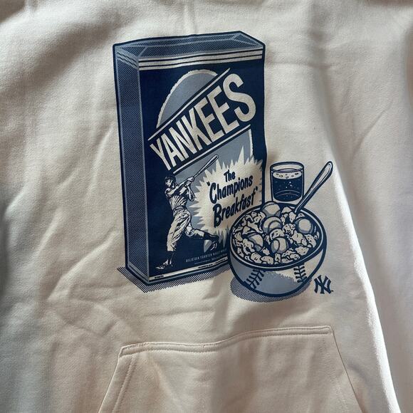 NWT - Mitchell & Ness NY Yankees “The Champions Breakfast” Hooded Sweatshirt - Picture 6 of 8
